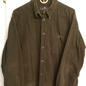 Corduroy long sleeve shirt size L